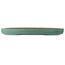 Oval turquoise bonsai pot by Reiho - 520 x 370 x 60 mm