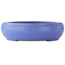 Ronde blauwe bonsai pot van Reiho - 350 x 350 x 95 mm