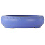 Round blue bonsai pot by Reiho - 350 x 350 x 95 mm