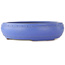 Ronde blauwe bonsai pot van Reiho - 350 x 350 x 95 mm