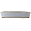 Oval blue bonsai pot by Yamaaki - 425 x 330 x 80 mm