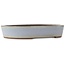 Oval blue bonsai pot by Yamaaki - 425 x 330 x 80 mm