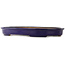 Oval blue bonsai pot by Hattori - 560 x 370 x 60 mm