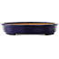 Oval blue bonsai pot by Hattori - 560 x 370 x 60 mm