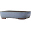 Maceta rectangular azul para bonsái de Yamaaki - 380 x 305 x 100 mm