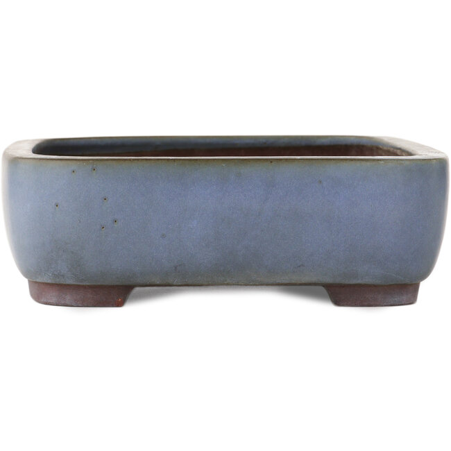 Rechthoekige blauwe bonsai pot van Yamaaki - 380 x 305 x 100 mm