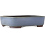Maceta rectangular azul para bonsái de Yamaaki - 380 x 305 x 100 mm