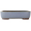 Rechthoekige blauwe bonsai pot van Yamaaki - 380 x 305 x 100 mm