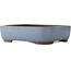 Maceta rectangular azul para bonsái de Yamaaki - 380 x 305 x 100 mm