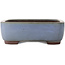 Maceta rectangular azul para bonsái de Yamaaki - 380 x 305 x 100 mm