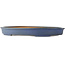 Vaso bonsai ovale blu di Hattori - 565 x 370 x 60 mm