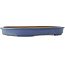 Oval blue bonsai pot by Hattori - 565 x 370 x 60 mm