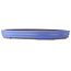 Pot à bonsaï ovale bleu de Reiho - 525 x 370 x 60 mm