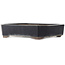 Pot à bonsaï rectangulaire bleu de Yamaaki - 415 x 320 x 85 mm