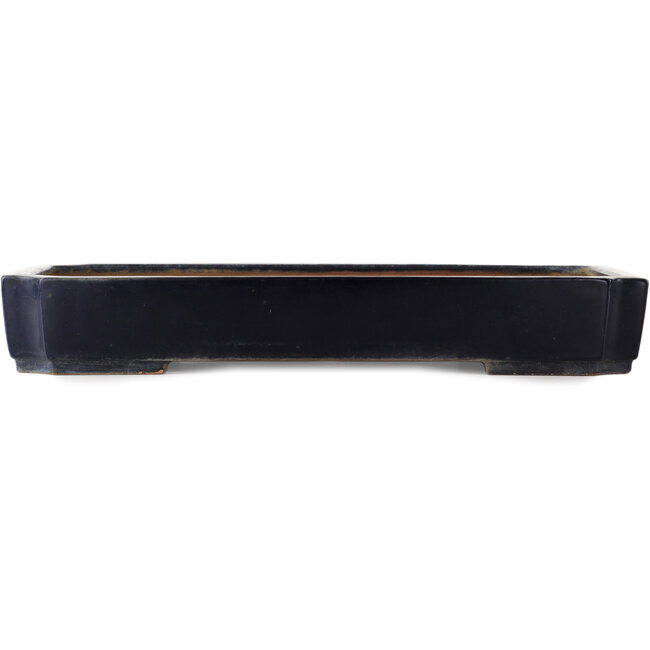 Maceta rectangular azul para bonsái de Yamafusa - 470 x 325 x 70 mm