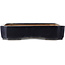 Maceta rectangular azul para bonsái de Yamafusa - 470 x 325 x 70 mm