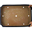 Maceta rectangular azul para bonsái de Yamafusa - 470 x 325 x 70 mm