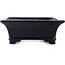 Maceta rectangular azul para bonsái de Reiho - 380 x 280 x 105 mm