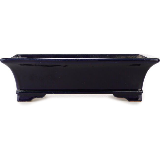 Vaso bonsai rettangolare blu di Reiho - 380 x 280 x 105 mm