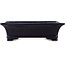 Maceta rectangular azul para bonsái de Reiho - 380 x 280 x 105 mm