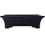 Rectangular blue bonsai pot by Reiho - 380 x 280 x 105 mm