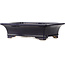 Maceta rectangular azul para bonsái de Reiho - 380 x 280 x 105 mm