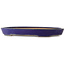 Oval blue bonsai pot by Reiho - 375 x 250 x 45 mm