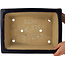 Pot à bonsaï rectangulaire bleu de Reiho - 380 x 280 x 105 mm