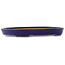 Pot à bonsaï ovale bleu de Reiho - 375 x 250 x 45 mm