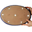 Pot à bonsaï ovale bleu de Reiho - 375 x 250 x 45 mm