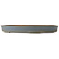 Oval blue bonsai pot by Hattori - 500 x 370 x 50 mm