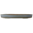 Ovale blauwe bonsai pot van Hattori - 500 x 370 x 50 mm