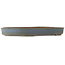 Oval blue bonsai pot by Hattori - 500 x 370 x 50 mm