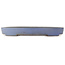 Oval blue bonsai pot by Yamafusa - 470 x 350 x 60 mm