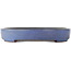 Oval blue bonsai pot by Yamafusa - 470 x 350 x 60 mm