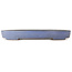 Oval blue bonsai pot by Yamafusa - 470 x 350 x 60 mm