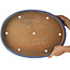 Maceta ovalada azul para bonsái de Yamafusa - 470 x 350 x 60 mm
