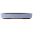 Oval blue bonsai pot by Yamaaki - 370 x 300 x 55 mm