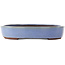 Oval blue bonsai pot by Yamaaki - 370 x 300 x 55 mm