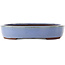 Oval blue bonsai pot by Yamaaki - 370 x 300 x 55 mm