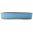 Oval blue bonsai pot by Koyou - 370 x 320 x 70 mm