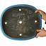 Pot à bonsaï ovale bleu de Koyou - 370 x 320 x 70 mm