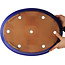 Pot à bonsaï ovale bleu de Yamafusa - 410 x 315 x 60 mm