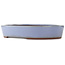 Ovale blauwe bonsai pot van Yamaaki - 465 x 370 x 80 mm