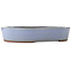 Oval blue bonsai pot by Yamaaki - 465 x 370 x 80 mm