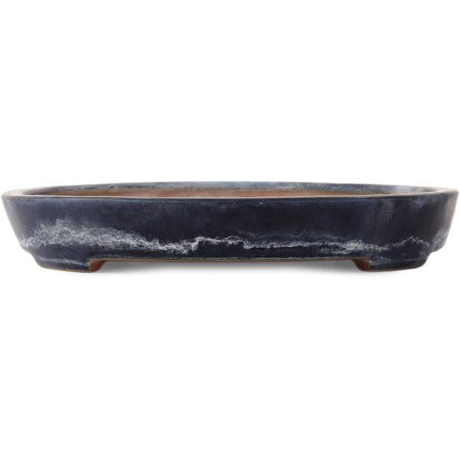 Vaso bonsai ovale blu di Reiho - 490 x 315 x 50 mm