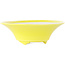 Pot à bonsaï rond jaune de Seifu - 145 x 145 x 45 mm
