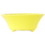 Pot à bonsaï rond jaune de Seifu - 145 x 145 x 55 mm