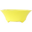 Pot à bonsaï rond jaune de Seifu - 145 x 145 x 55 mm