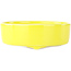 Pot à bonsaï rond jaune de Seifu - 150 x 150 x 50 mm